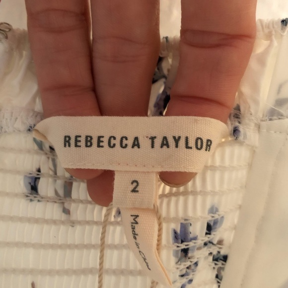 Rebecca Taylor Francine Floral Poplin Dress - Picture 5 of 8